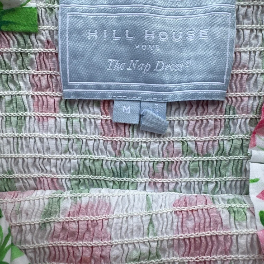 Hill House White Maxi Dress with Pink Rose Print - Picture 3 of 3